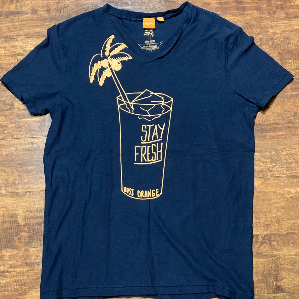 Boss Orange “Stay Fresh” V-Neck Tee